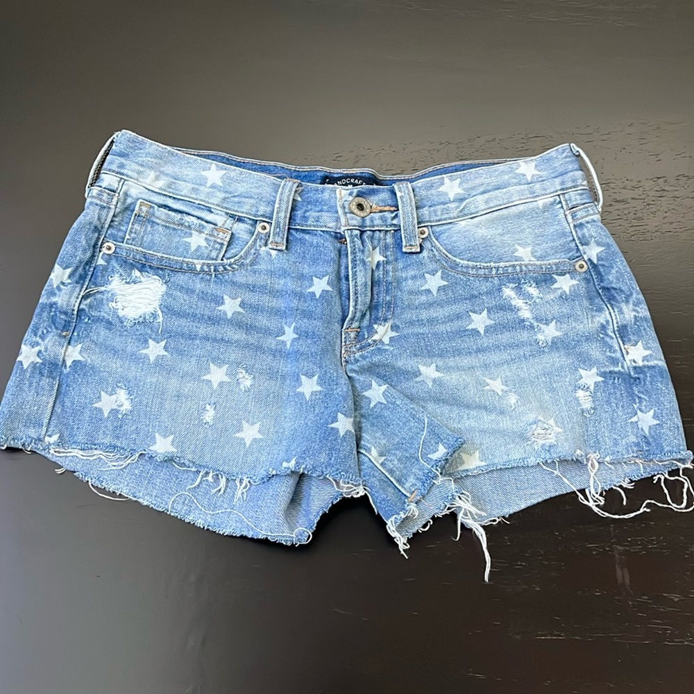 Lucky Brand “The Cut Off” Stars Jean Shorts, 0/26